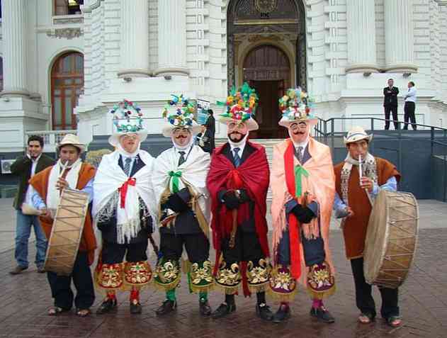 5 populārākās Ancash tipiskās dejas