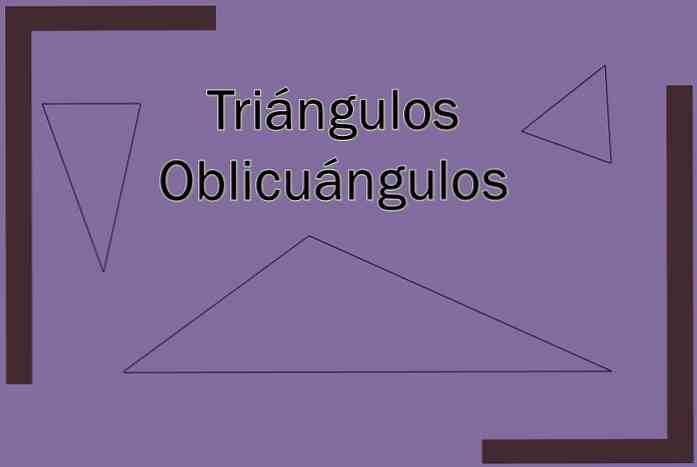 斜めの三角形とは何ですか？ （解決した演習を伴う）