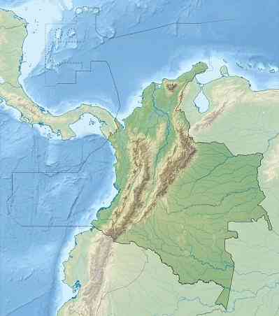 Afhjælpning af Cundinamarca højdepunkter