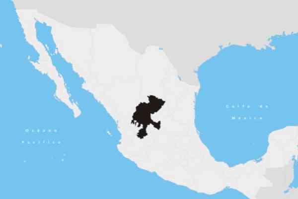 Zacatecas मुख्य विशेषताओं की राहत