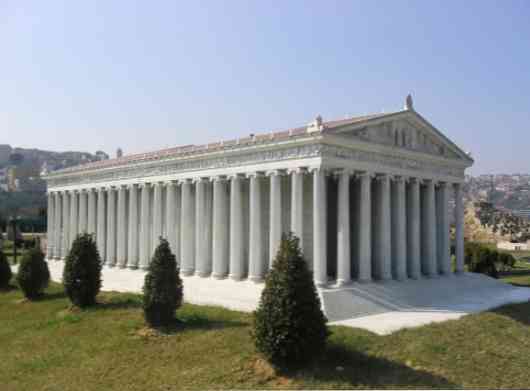 Temple of Artemis egenskaper og historie