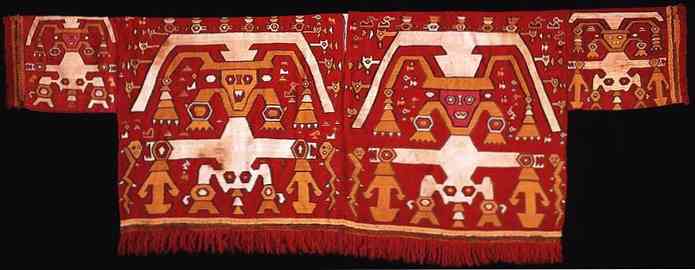 Nazca textilní charakteristiky, materiály a designy