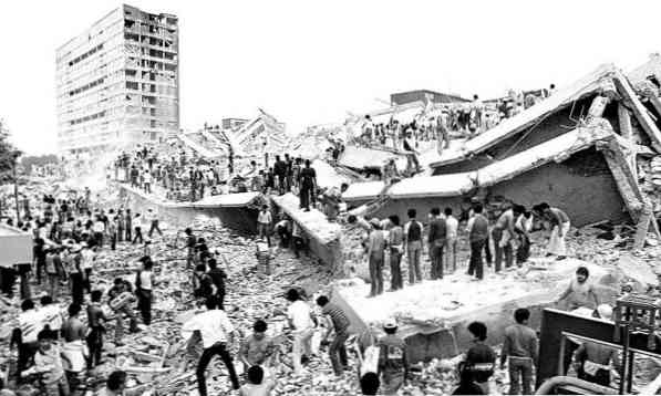 Землетрясение 85-ой Истории, Мертвые, Последствия