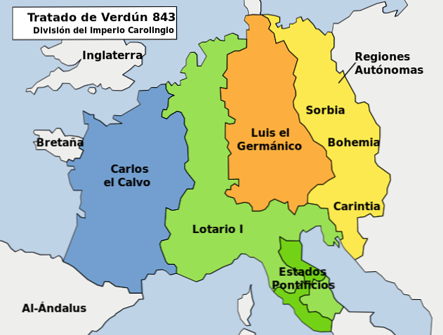 Verduns fördrag Bakgrund, orsaker och konsekvenser