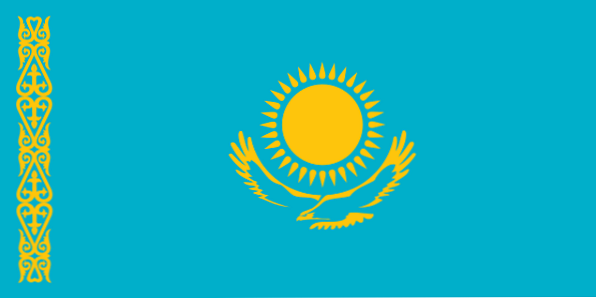 Flagga av Kazakstan historia och mening