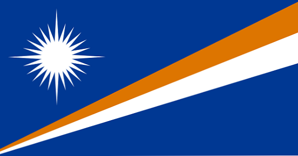 Vlag van de geschiedenis en de betekenis van de Marshalleilanden