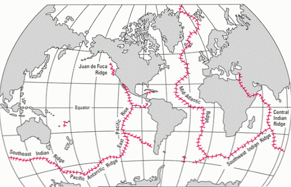 Karaktäristiska oceaniska dorsaler, hur de bildas och exempel