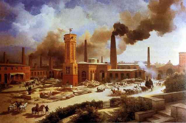 Начало на индустриалната революция, етапи, въздействие върху търговията и комуникациите