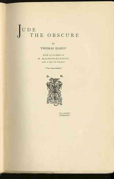 Thomas Hardy biografi dan karya-karya