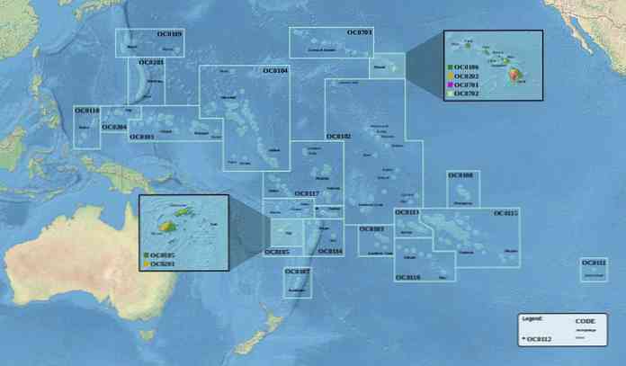 Prowincje bioregionu oceanicznego, klimat, fauna i flora