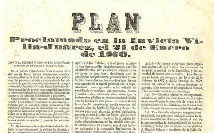 Wat was het Tuxtepec-plan?